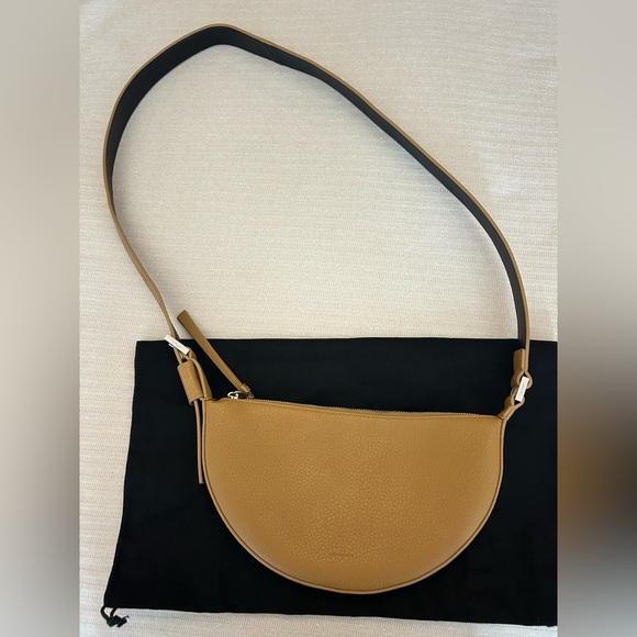 ALLSAINTS Half Moon Leather Crossbody Bag - Picture 4 of 8